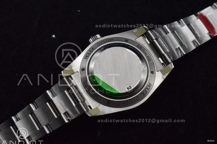 GV Edition 1:1 VSF Green Sapphire 904L Bracelet SS 904L SS Best Milgauss Black SA3131 116400 Real Dial on 0316